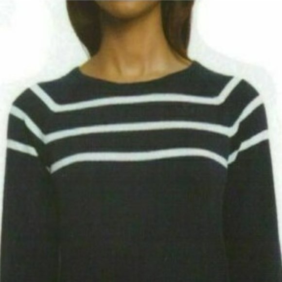 Nautica Women's Striped Cotton Sweater - Picture 3 of 4